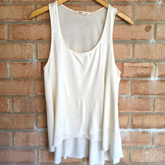 Old Navy Tops - Flowy White-Cream Tank Top